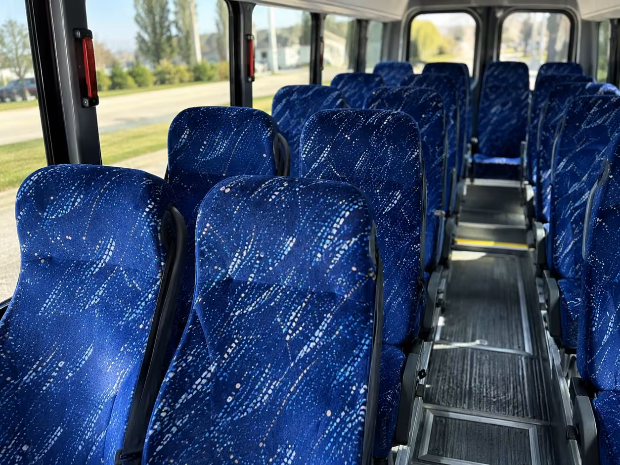 15 35 passenger minibus inside