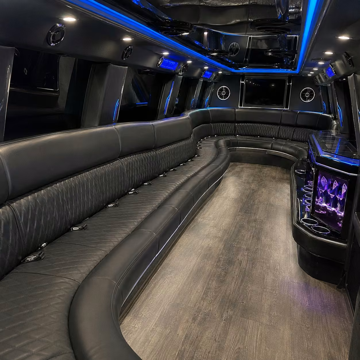 hummer limo interior