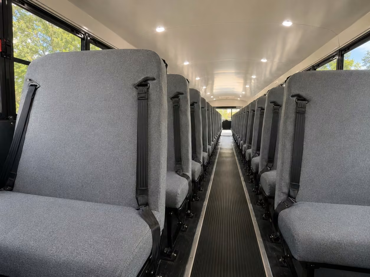 school bus inside